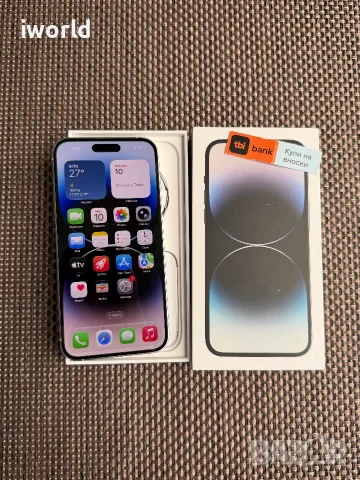 100% БАТЕРИЯ ❗️ iPhone 14 Pro MAX Лизинг от 20€/мес / Silver - бял/ сив 128Gb 📛, снимка 5 - Apple iPhone - 55614059