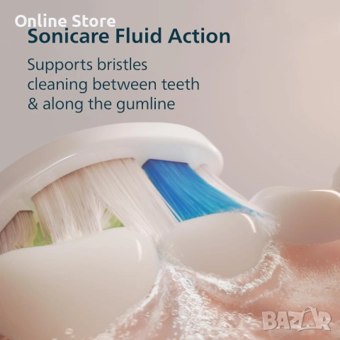 Philips Sonicare 5500 електрически четки за зъби 2 бр. – HX7119/01, 2 режима, Sonic технология, снимка 4 - Други - 54176368