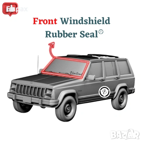Предно стъкло за Jeep cherokee xj, снимка 8 - Части - 54924262