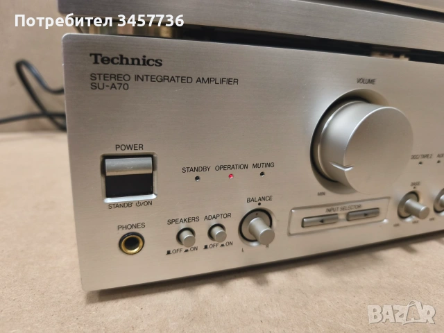 JDM Усилвател и плеър Technics SU-A70 Technics SL-P70, снимка 4 - Ресийвъри, усилватели, смесителни пултове - 55025134