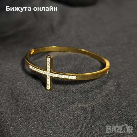 Стилна гривна от висококачествена медицинска стомана. Продукт №024., снимка 2 - Гривни - 54623620