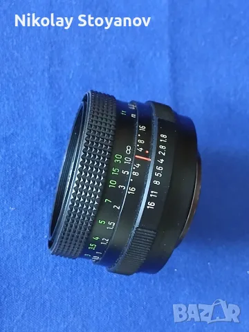Обектив Pentacon Auto 1.8/50 mm Резба М42, снимка 2 - Обективи и филтри - 55303378