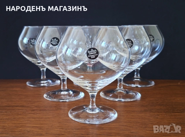 ROSENTHAL – НОВ немски сервиз Кристални чаши за коняк и ракия 6 броя кутия кристал , снимка 2 - Други ценни предмети - 54753698