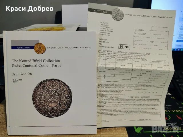 Нумизматичен каталог SINCONA Auction 98 – The Konrad Bürki Collection (Swiss Cantonal Coins), снимка 4 - Нумизматика и бонистика - 55450438
