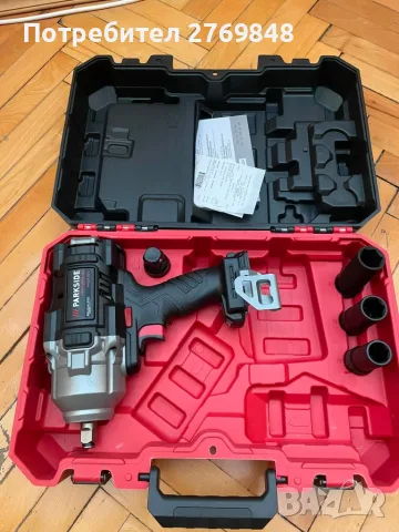 Ударен гайковерт PARKSIDE PERFORMANCE 20V PASSP 20-Li C4 1/2, без батерия и зарядно