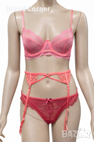 Hunkemöller дантелен сутиен 75C в розово, снимка 5 - Бельо - 54533661