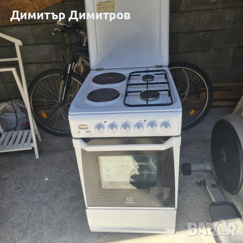 Готварска печка,комбинирана,ток и газ, снимка 3 - Печки, фурни - 54430392
