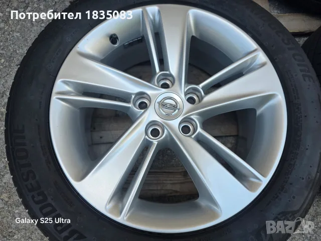 Лети джанти 17ки 5х115 Opel, Chevrolet + летни гуми 225/55/17 Bridgestone, снимка 5 - Гуми и джанти - 55325718