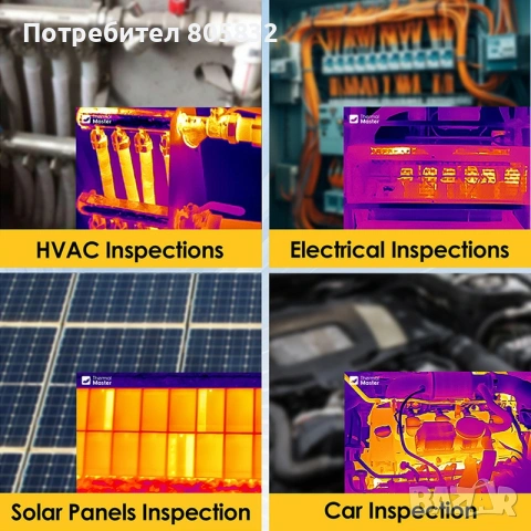 FLIR E4 Thermal Camera - обновена до E8 320x240 MSX - по договаряне, снимка 7 - Други инструменти - 54212946