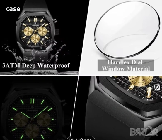 Мъжки бизнес часовник на марката Poedagar , снимка 13 - Мъжки - 53874150