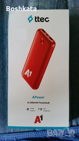 Powerbank/Външна батерия 10000 mAh A1/TTEC
