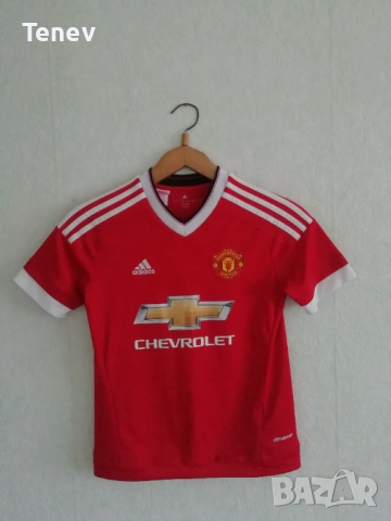 Manchester United Adidas нова оригинална тениска тениска фланелка Манчестър Юнайтед 11-12г