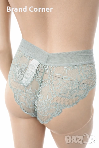 Hunkemöller дантелено долнище XL в цвят светъл мента/сиво-зелено, снимка 4 - Бельо - 54538651