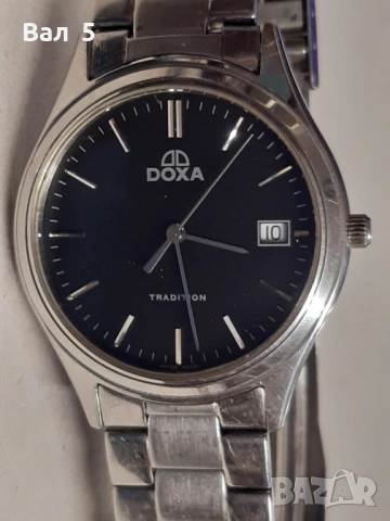 Мъжки часовник DOXA TRADITION - запазен , работи , с кутия, снимка 3 - Мъжки - 54855056
