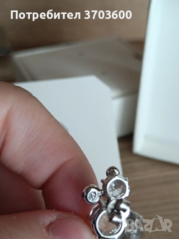 Обеци Swarovski , снимка 5 - Обеци - 53985005