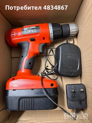 Black & Decker 18V винтоверт, дрелка, drill