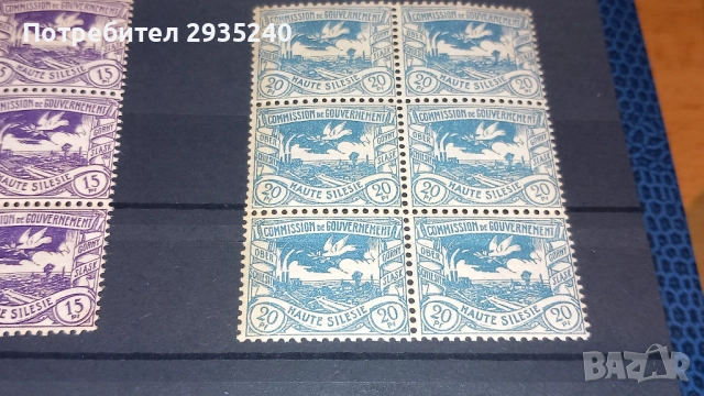 Марки Haute Silesie 1920, снимка 4 - Филателия - 54337467