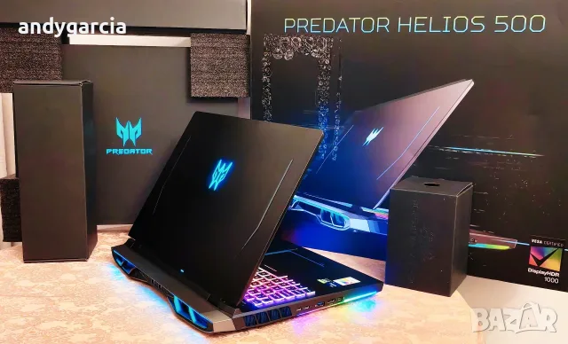 17.3 4K UHD Mini LED 1000nits/NVidia RTX 3080 16GB/Core i9-11980HK/16GB RAM/512GB SSD/Predator 500, снимка 2 - Лаптопи за игри - 55644852