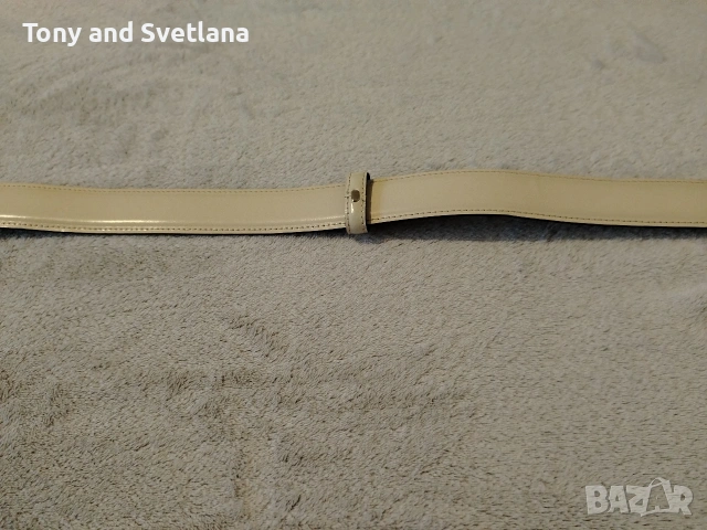 Мъжки кожен колан TEODOR, цвят - светлобежов, снимка 6 - Колани - 54067198