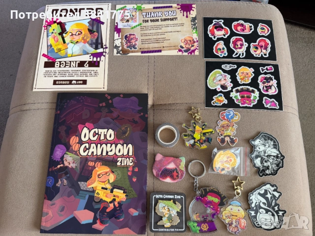Octo Canyon Splatoon zine нов, рядък комплект от 2021 г.