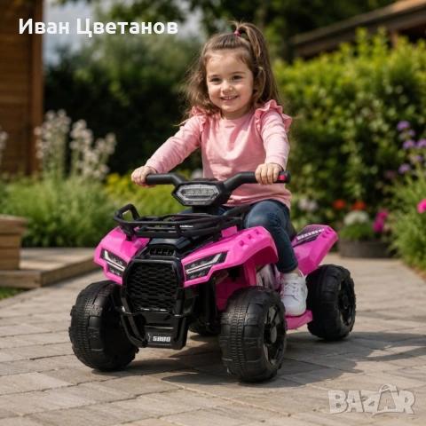 Детско акумулаторно ATV J320 6V – LED светлини, USB музика и офроуд приключения , снимка 2 - Детски велосипеди, триколки и коли - 55257059