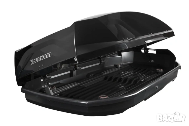 Багажник тип автобокс Neumann Adventure 175 Черен гланц кутия за автомобил, снимка 3 - Аксесоари и консумативи - 55011425