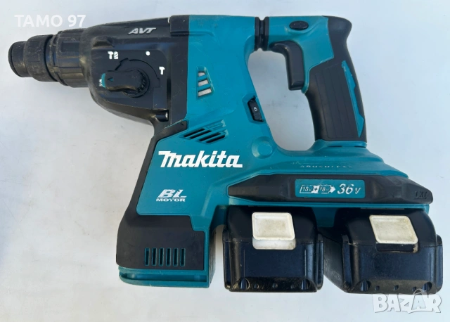Makita DHR280 - Мощен безчетков перфоратор 2x18V 5.0Ah, снимка 2 - Перфоратори - 54416454