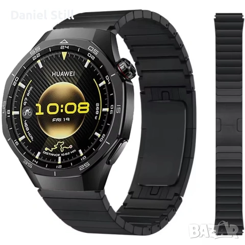 22 мм Луксозна каишка за Seiko Huawei Watch GT6/GT6 Pro 46 мм, каишки за Huawei Watch GT4 GT5, снимка 3 - Каишки за часовници - 54286484