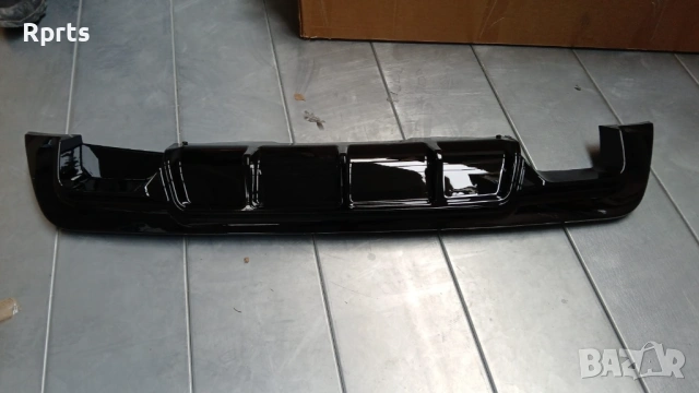 Дифузьор за BMW E60/61 оребрен,черен гланц,Тайван 