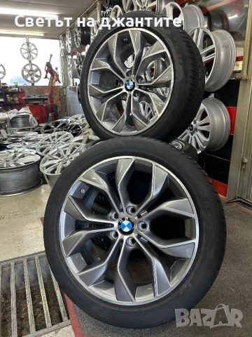 Джанти 19 цола 5x120 BMW F25 X3 F26 X4 Спорт Пакет с Гуми 245/45/19 и 275/40/19 Pirelli Original 
