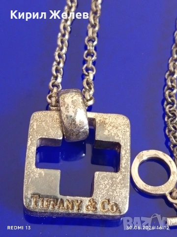 Оригинално сребърно колие Tiffany*Co стил и елегантност 55555 , снимка 3 - Колиета, медальони, синджири - 55102549