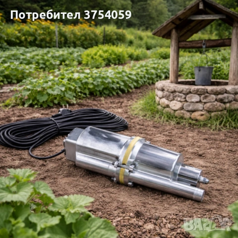 Дебит - Помпа за чиста вода с горно засмукване за дълбоки кладенци 1500W 1100L, снимка 3 - Напояване - 55160305