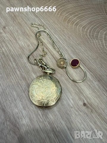 Джобен часовник KASPER 17 rubies INCABLOC, снимка 2 - Антикварни и старинни предмети - 55102349