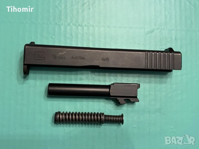Цев, пружина и затворен блок за боен пистолет Glock 19 gen 4 9mm