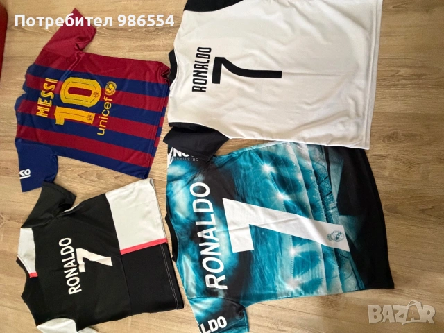 Тениска футболни Ronaldo Messi 152 - 164 см , снимка 3 - Детски тениски и потници - 54155541
