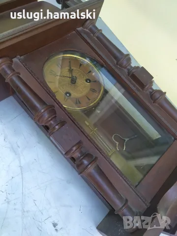 Стар стенен часовник, снимка 11 - Антикварни и старинни предмети - 55486148
