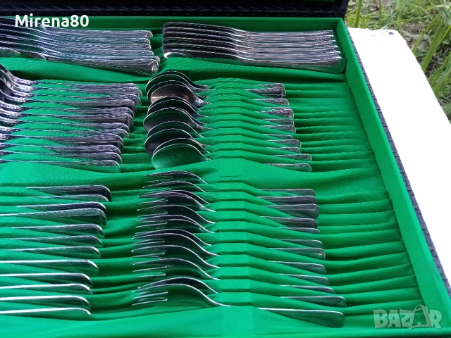 Комплект прибори РОСА - Петко Денев - 60 части - нови ! , снимка 3 - Прибори за хранене, готвене и сервиране - 54139012