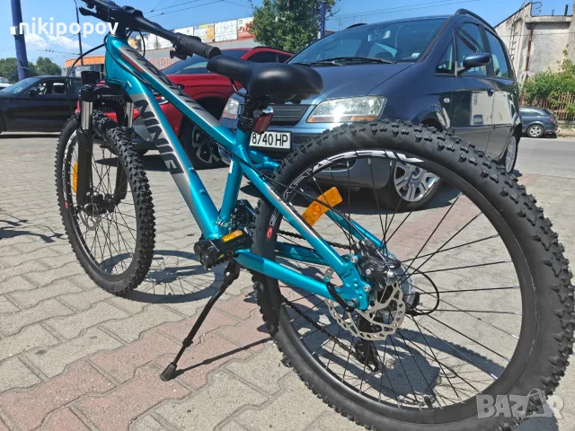BG Алуминиев велосипед 24" NINJA син нов, снимка 9 - Велосипеди - 55439808