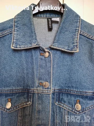Дамски якета H&M: Дънкови якета и палто с пух, снимка 13 - Якета - 55574202