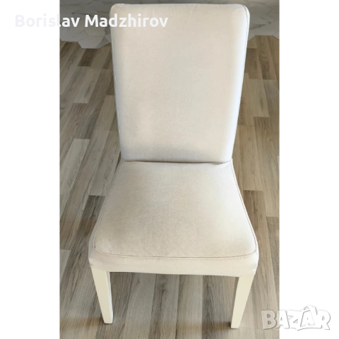 Трапезни столове IKEA Henriksdal – бели / бежови 6 броя