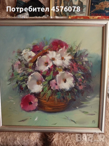 красива картина  платно маслени бои, снимка 3 - Картини - 54111951