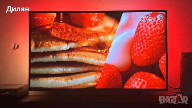 55" Philips 4K Ultra HD Android TV с 3-странен Ambilight, снимка 6 - Телевизори - 54990731