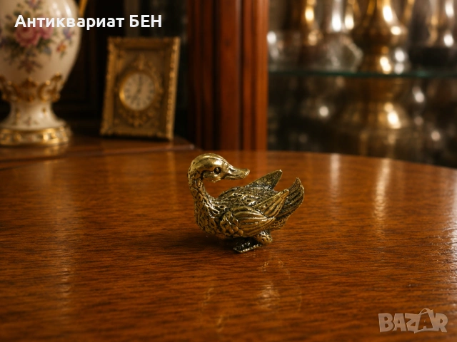 ВИНТИДЖ ДЕКОРАТИВНИ ФИГУРКИ – ПАУН И ПАТИЦА , снимка 7 - Декорация за дома - 54726880