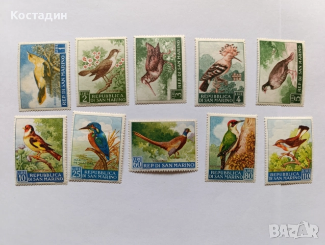 Пощенски марки Сан Марино 1960