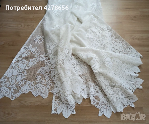 Красиво перде от дантела , снимка 2 - Пердета и завеси - 54787972