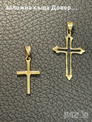 Златен кръст чисто нов 14 к 585 gold zlaten krast , снимка 2 - Други - 54948912