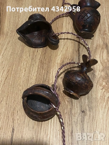 Винтажна стенна декорация с мини керамични съдове.1970-1980г., снимка 5 - Антикварни и старинни предмети - 54186245