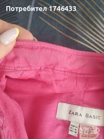 Сако Zara, размер М, 100 %лен, снимка 5 - Сака - 55681595