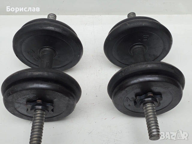 Комплект Дъмбели - гири, снимка 5 - Фитнес уреди - 55125318