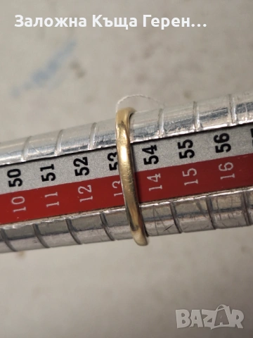 Златен дамски пръстен 1,86гр., снимка 3 - Пръстени - 54327424